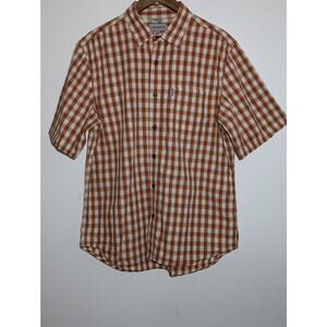 Carhartt Relaxed Fit Short Sleeve Pocket Button Up Shirt Men's Size L
